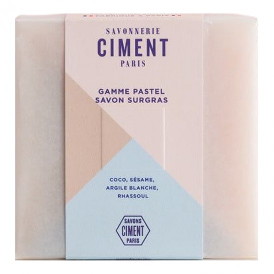 Ciment savon facette surgras certifié bio gamme pastel 100g