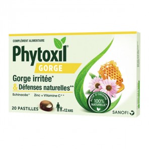 Phytoxil gorge irritée & défenses naturelles 20 pastilles