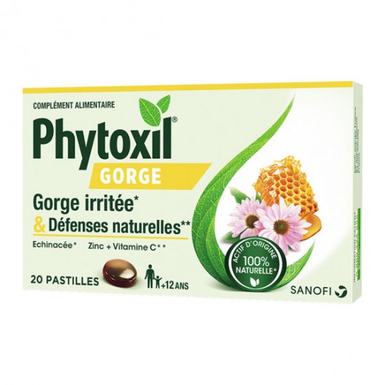 Phytoxil gorge irritée & défenses naturelles 20 pastilles