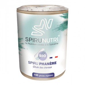 Spiru phanère bio chute des cheveux 150 gélules