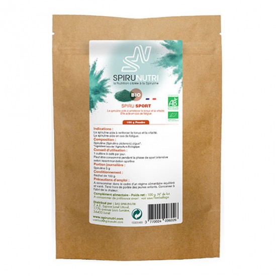 Spiru sport bio poudre 100g