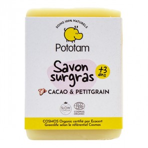 Pototam savon surgras cacao  et petitgrain 95g
