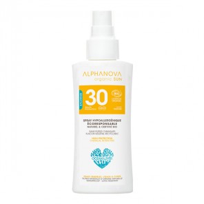 Alphanova spray hypoallergénique format voyage spf30 - 90g