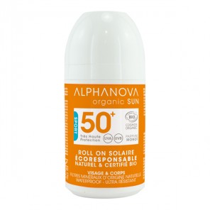 Alphanova roll-on solaire bio très haute protection spf50+ - 50ml