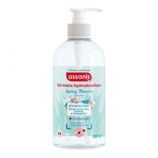 Assanis gel mains hydroalcoolique spring flowers 500ml