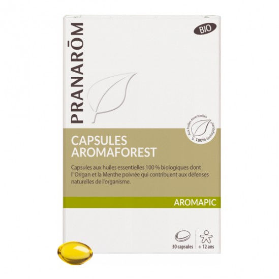 Pranarôm aromapic capsules aromaforest 30 capsules