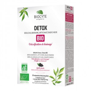 Biocyte détox bio 20 ampoules