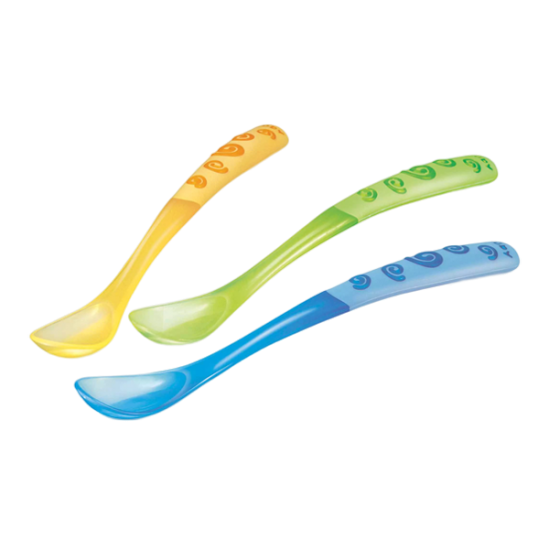 Nuby cuillère à manche long 6m+