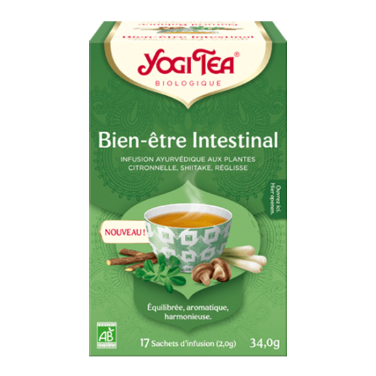 Yogi Tea bio bien-être intestinal 17 sachets 34g