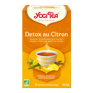 Yogi Tea bio détox au citron 17 sachets 30g