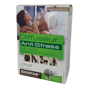 Zoostar diffuseur anti-stress + recharge chat 30ml