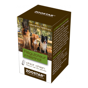 Zoostar régulateur intestinal chiot chien 20 gélules