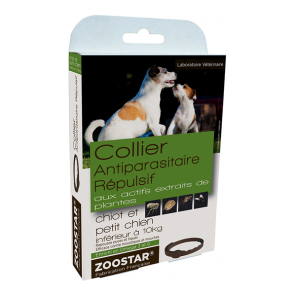 Zoostar collier antiparasitaire répulsif chiot -de 10 kg