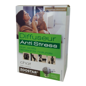 Zoostar diffuseur anti-stress + recharge chat 30ml