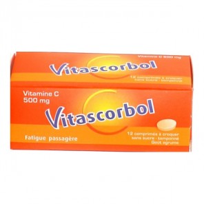 Vitascorbol  vitamine C 500mg 12 comprimés