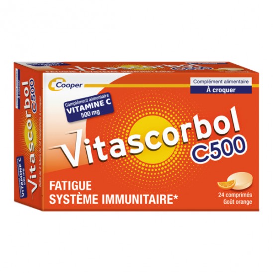 Vitascorbol  vitamine C 500mg 24 comprimés