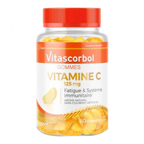 Vitascorbol gommes vitamine C 125g 60 gommes