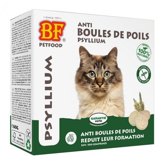 Biofood anti-boules de poils pour chat 100 comprimés