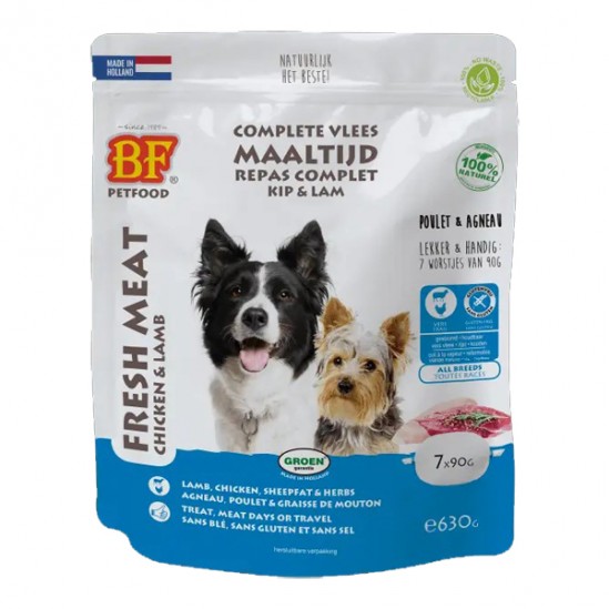 Biofood aliment complet chien agneau 630g