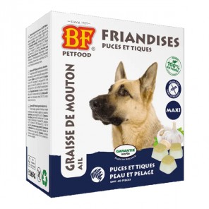 Biofood anti-puces tiques chien graisse de mouton maxi 40 pièces