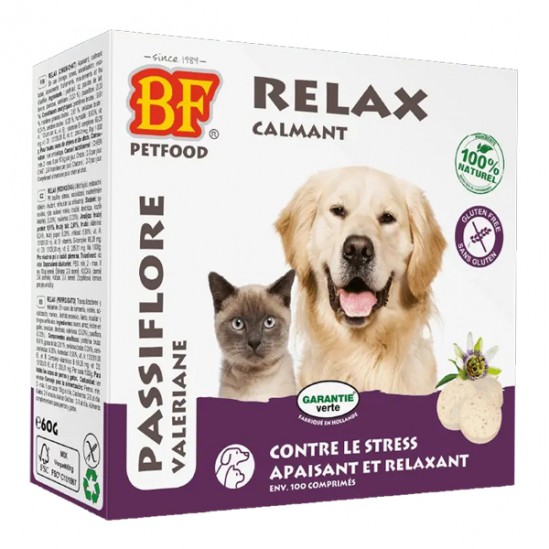 Biofood anti-stress chat et chien relax 100 compimés