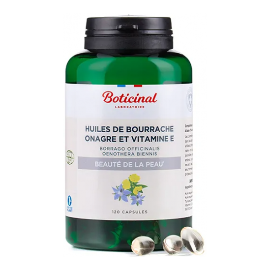 Boticinal huile de bourrache onagre bio 120 capsules