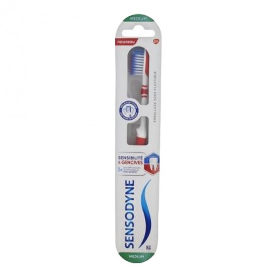 Sensodyne brosses à dents sensibilité & gencives rouge