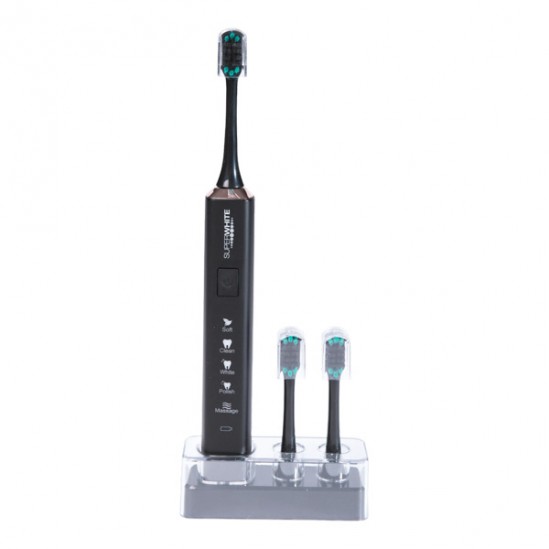 Superwhite brosse à dents sonique souple noire