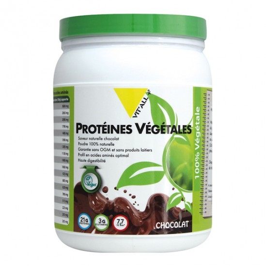Vitall + protéines végétales chocolat 454g