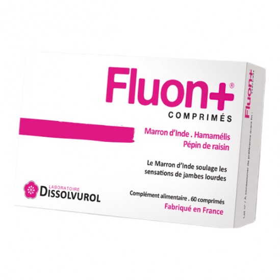 Fluon+ marron d'Inde hamamélis 60 comprimés