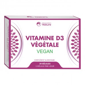Prescription nature vitamine d3 végétale 30 gélules