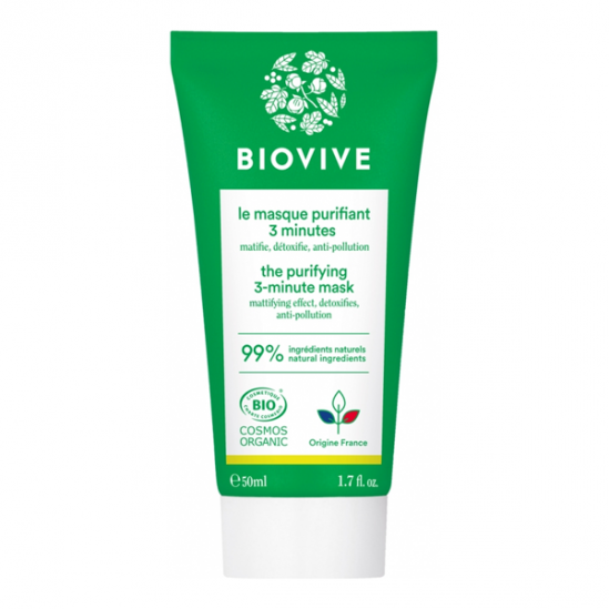 Biovive masque purifiant 3 minutes bio 50ml