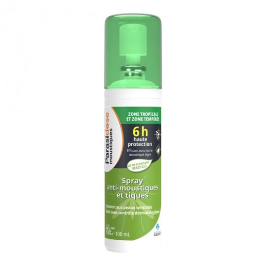 Parasidose zones tempérées spray anti-moustiques & tiques 100ml