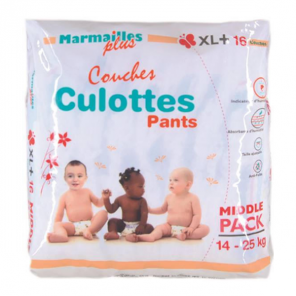 Marmailles plus couches culottes XL pants de 14 à 25kg - 16 couches