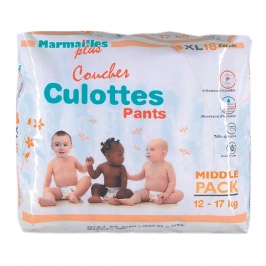 Marmailles plus couches culottes XL pants de 14 à 25kg - 16 couches