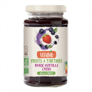 Vitabio fruits à tartiner fraise myrtille cassis 290g