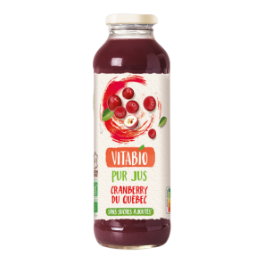Vitabio pur jus cranberry du quebec 50cl