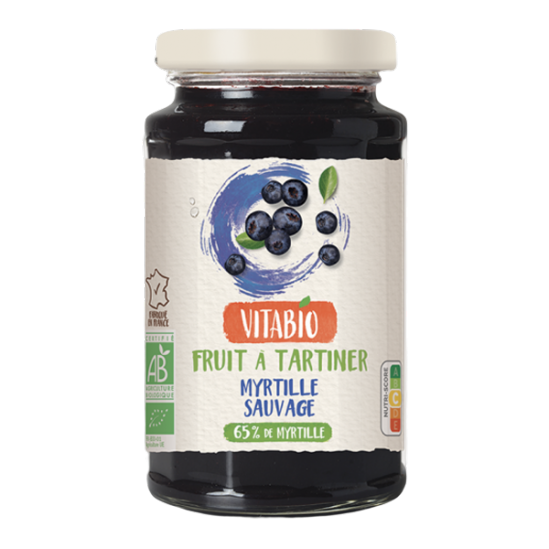 Vitabio fruit à tartiner myrtille sauvage 290g