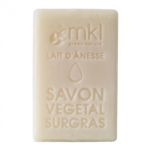 Mkl green nature lait d'ânesse savon végétal surgras aloe vera bio 100g