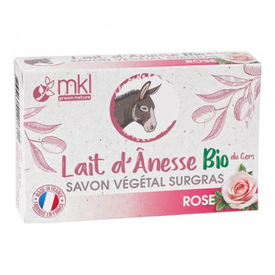Mkl green nature lait d'ânesse savon végétal surgras miel bio 100g