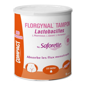 Sforelle Florgynal tampon probiotique - 9 mini