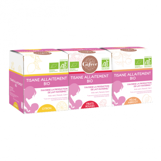 Gifrer tisane allaitement fruits rouges 20 sachets