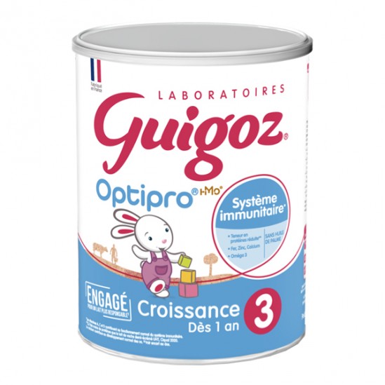 Guigozgest 3 optipro croissance lait en poudre 3ème âge de dès 1an 800g