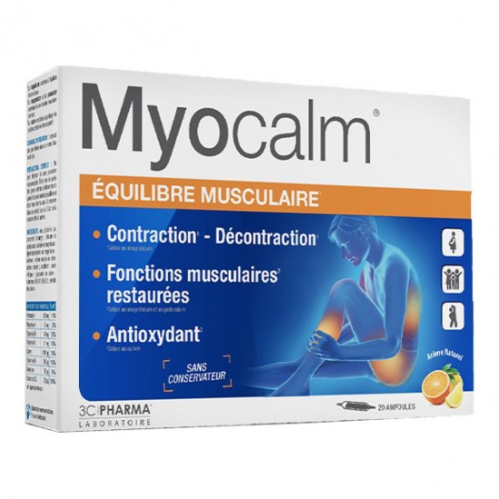 3C Pharma myocalm équilibre musculaire 20 ampoules