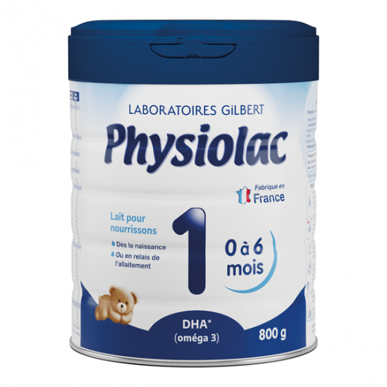 Physiolac lait infantile 1er âge 0-6 mois 800g