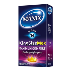 Manix king size max 14 préservatifs