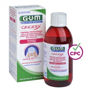 Sunstar gum gingidex 0.12% bain de bouche 300ml