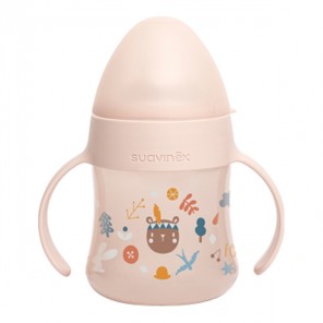 Suavinex biberon à anses rose +4 mois 150ml