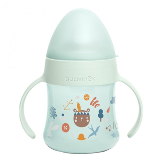 Suavinex biberon à anses rose +4 mois 150ml