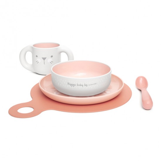 Suavinex vaisselle d'apprentissage Hygge rose